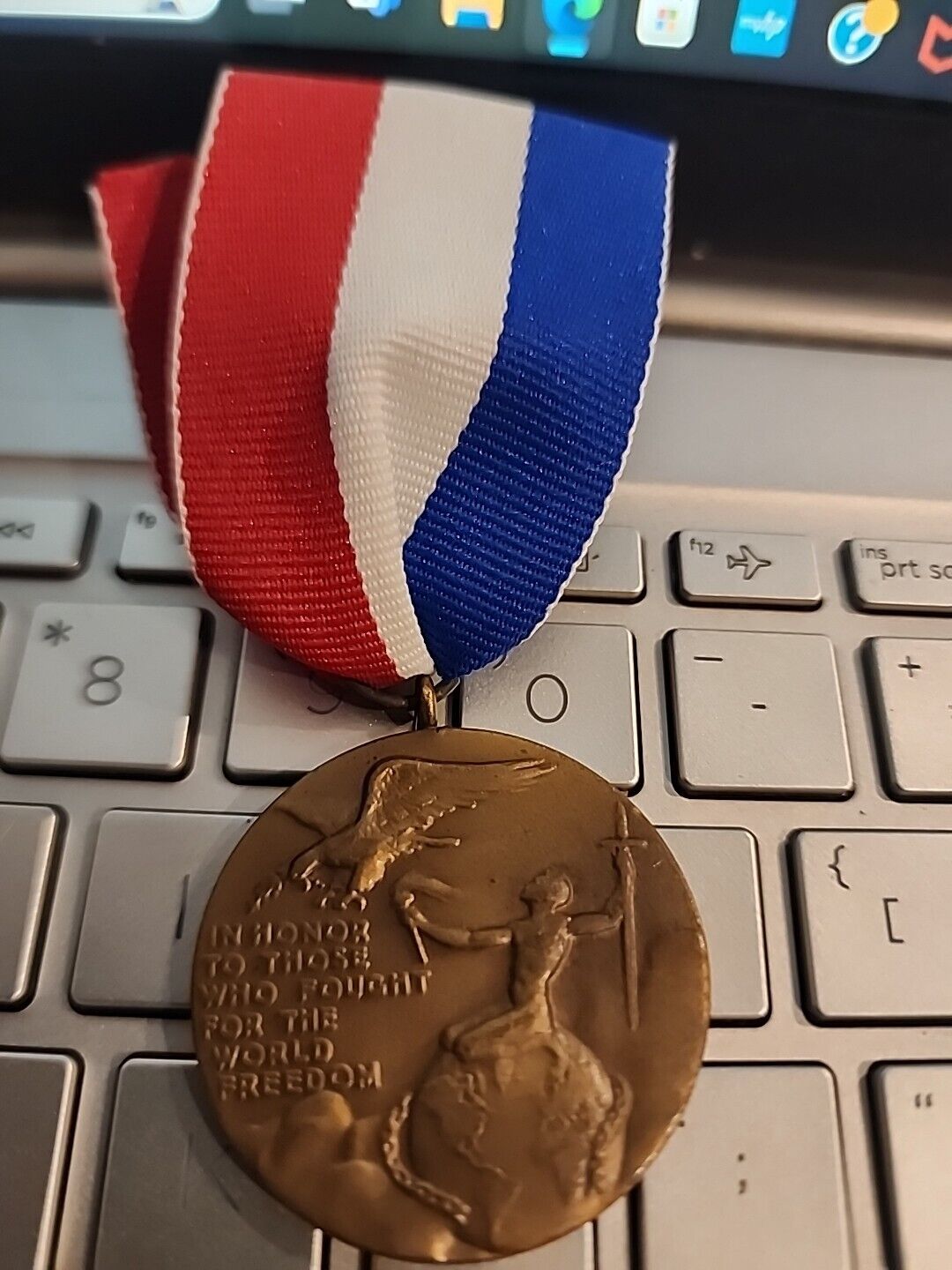 WW1 VETERANS US Service Victory Medal New Britain Connecticut Great War Vintage