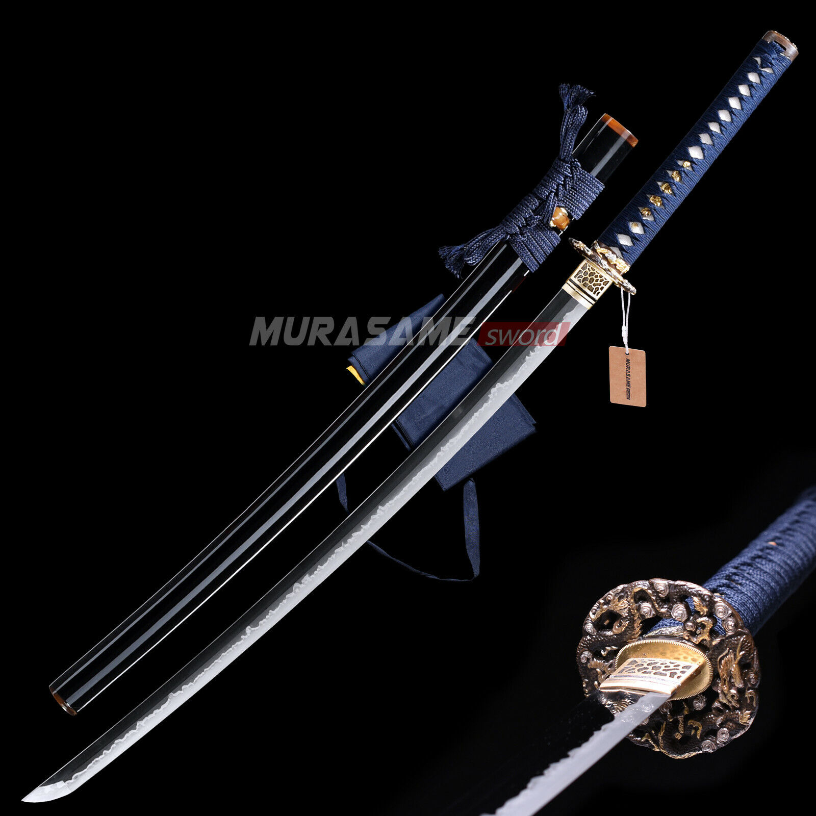 Top Quality Katana Real Sword Clay Tempered L6 Steel Choji Hamon Razor Sharp
