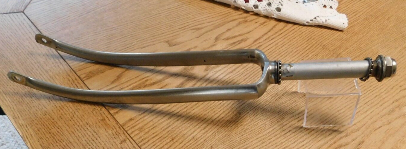 Prewar 1930\'s Iver Johnson Girls Bicycle Chrome Front Fork, with Hardware. NICE.