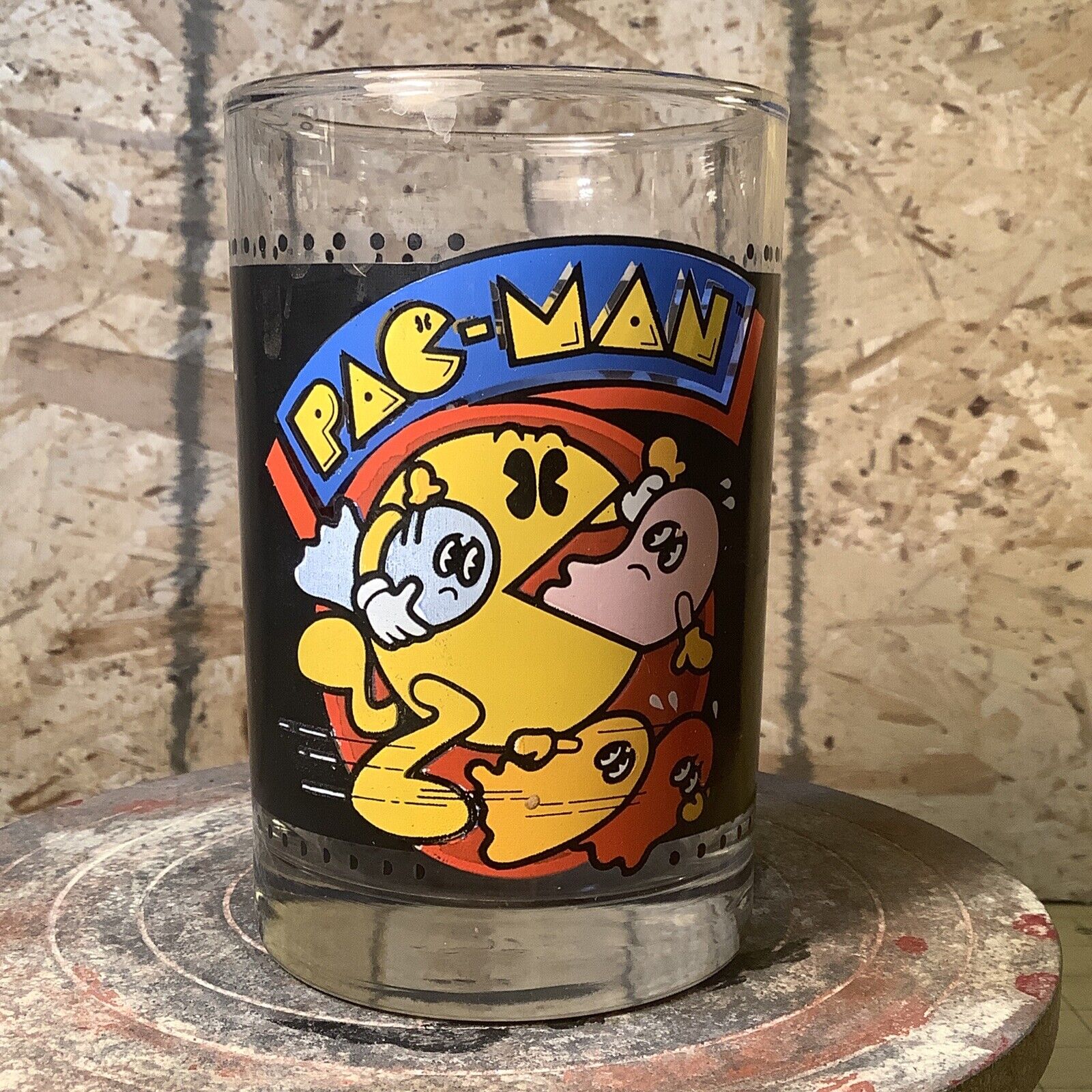 Vintage 1980s PAC Man Glass Midway Arby’s Collector Series INV-AT08