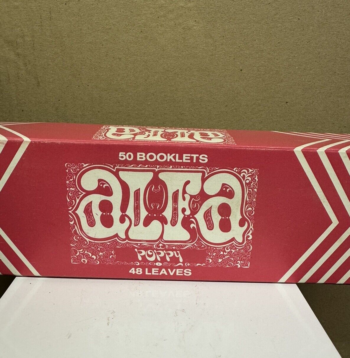 Alfa Poppy Vintage 1 Rolling Papers BOX 50 Fresh- Never Used