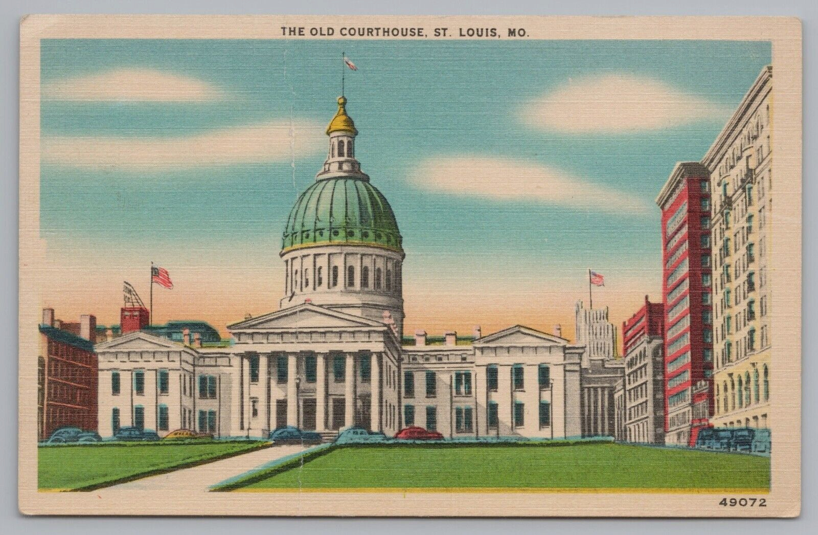 Postcard St Louis Mo Missouri The Old Courthouse Unposted Linen