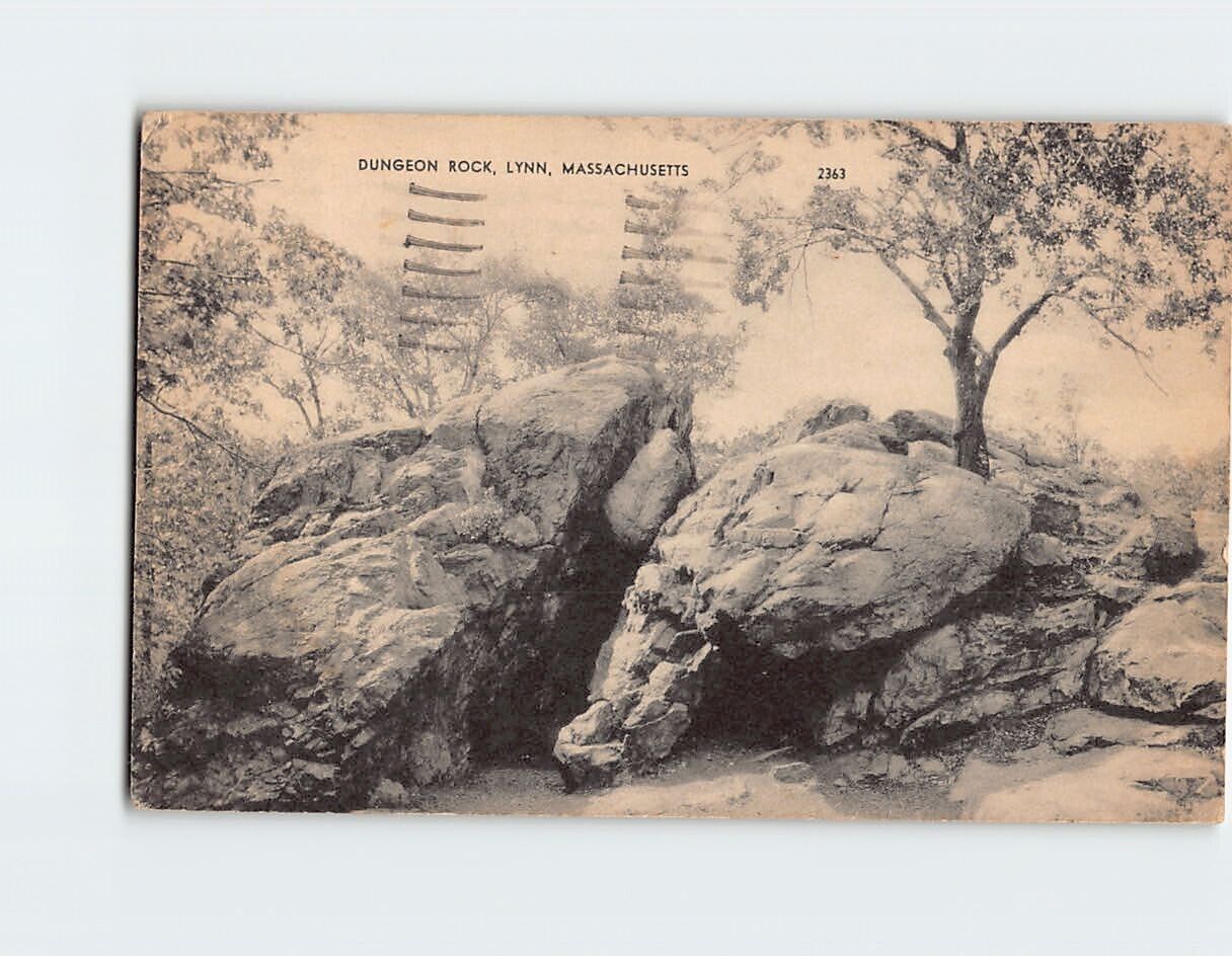 Postcard Dungeon Rock Lynn Massachusetts USA