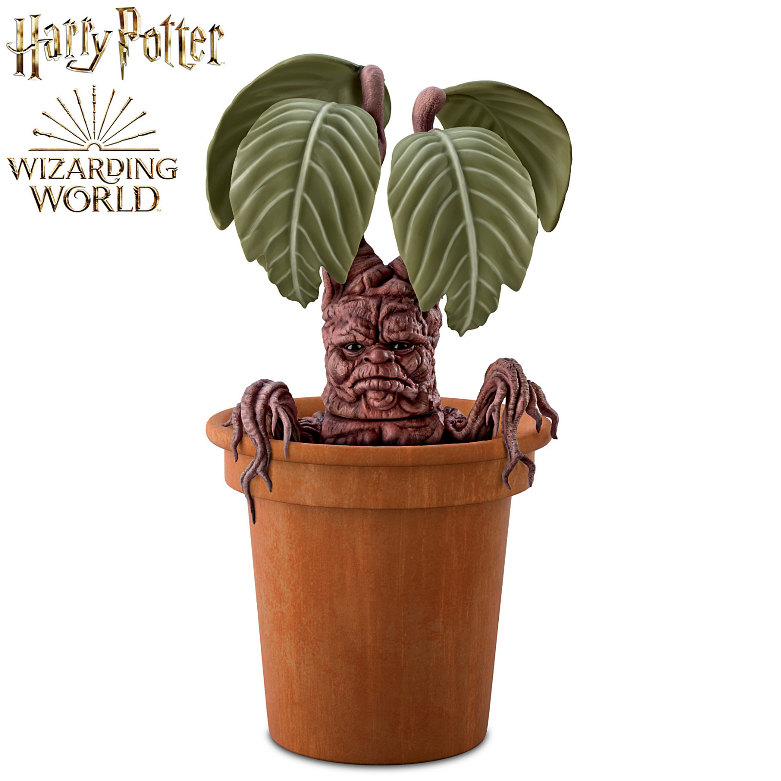 Harry Potter MANDRAKE Poseable Portrait Figure With Planter Pot by Ashton Drake