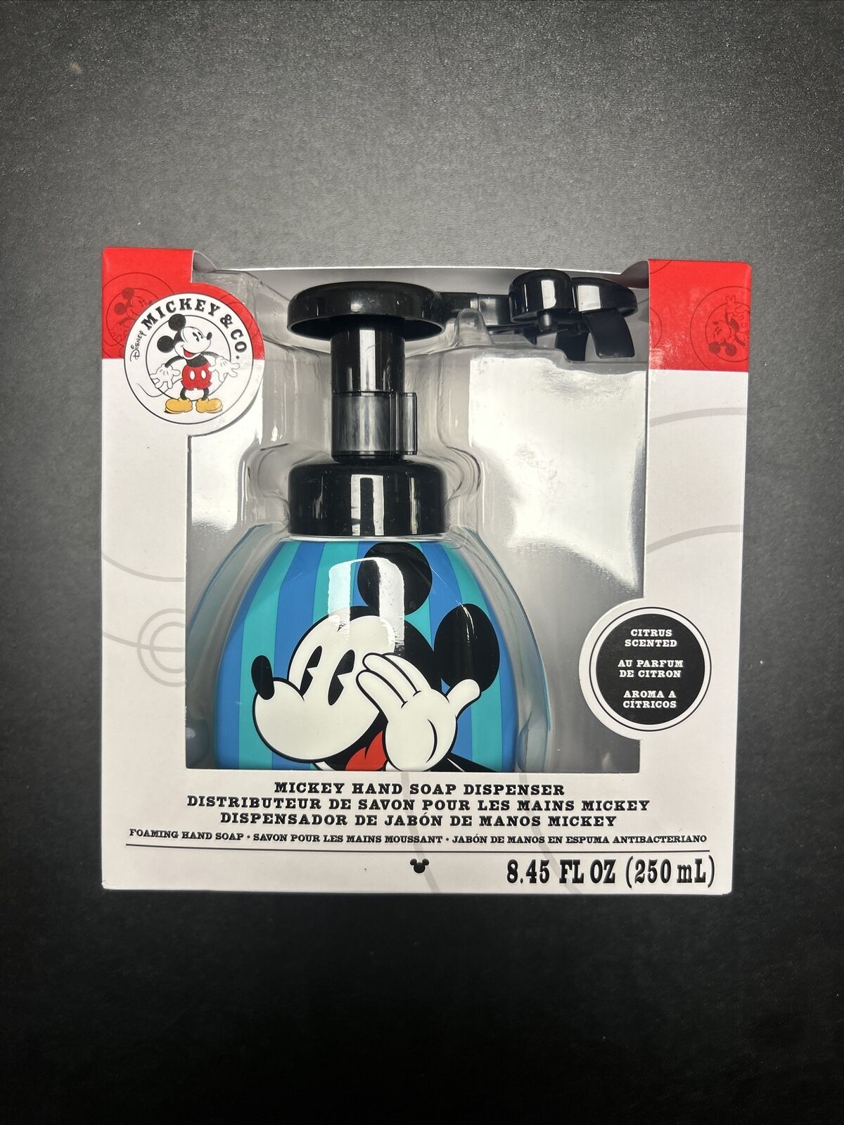 Disney Parks Mickey Head Shape Foaming Soap Dispenser SEALED NEW