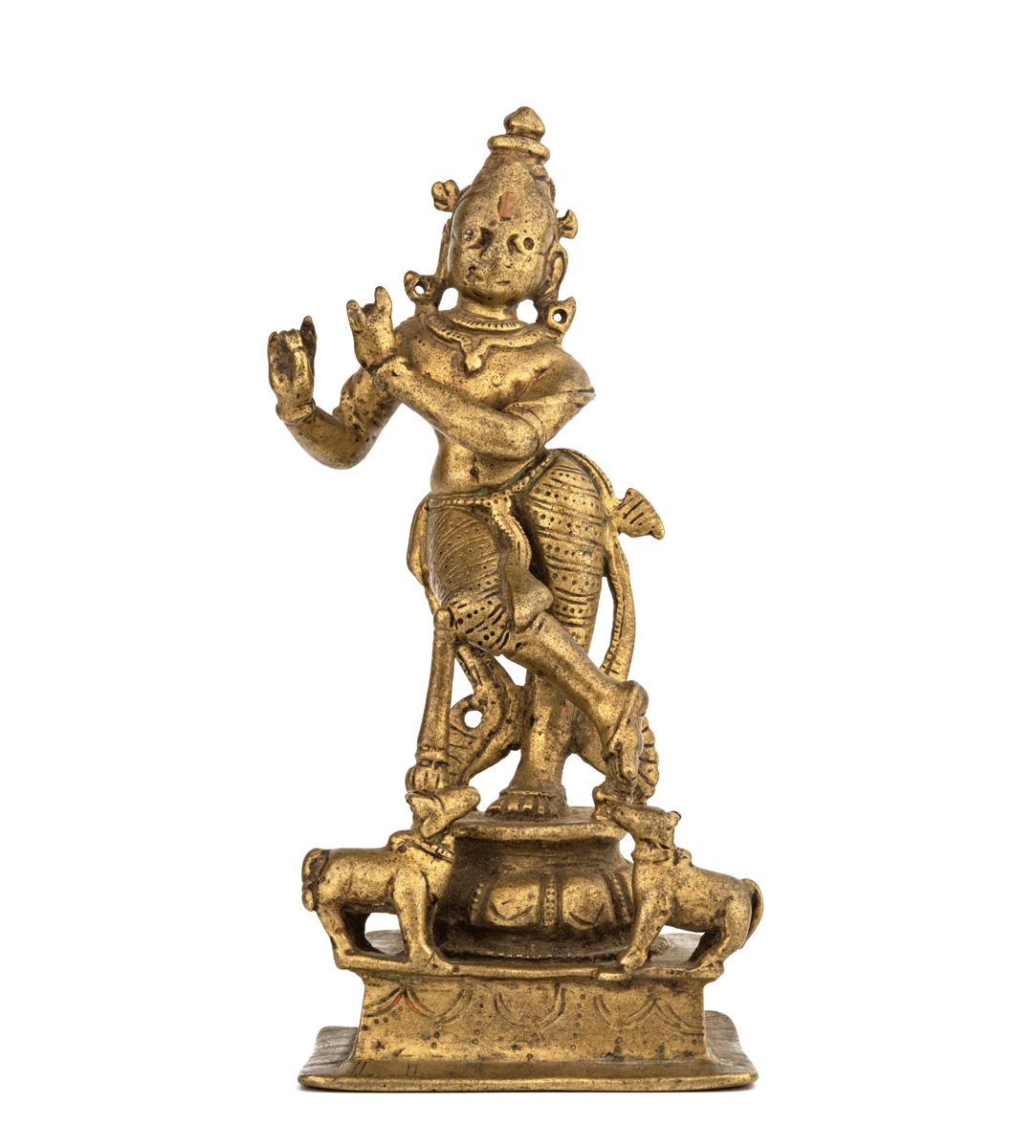 An 18th Century Copper Alloy South Indian Krishna Sculpture