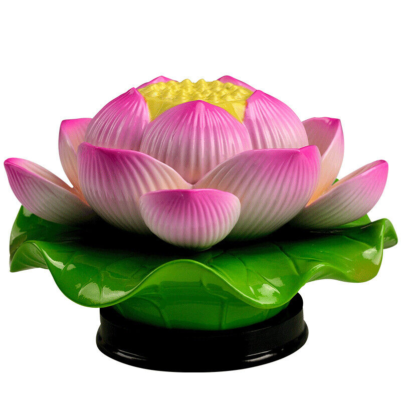 1pc Ceramic LED Lotus Lamp Changming Light Temple Lamp Buddhism Supplies Decor