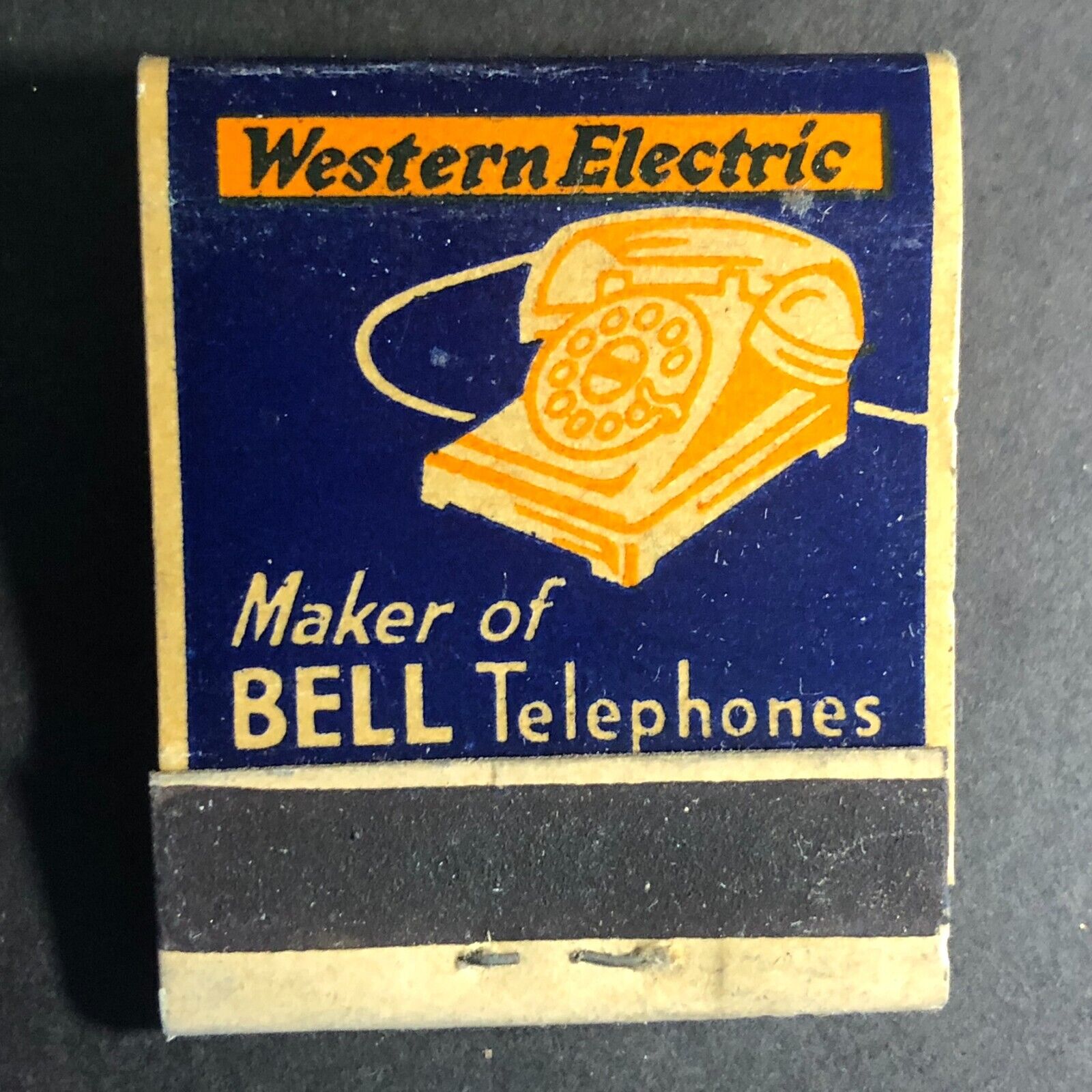 Western Electric Hawthorne Works Bell Telephone Matchbook c1930\'s-40\'s (#7)