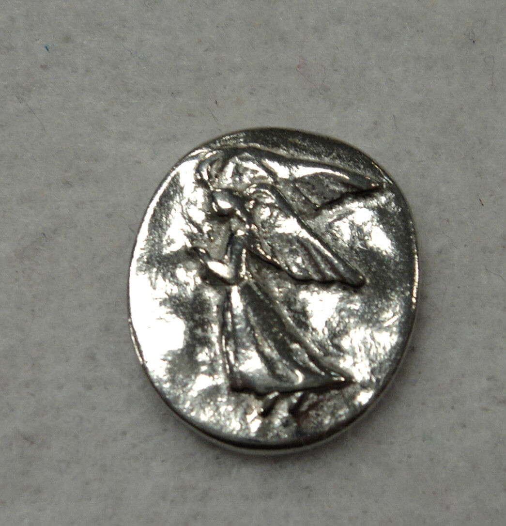 Thinking of You POCKET TOKEN guardian angel charm protection lucky coin pewter