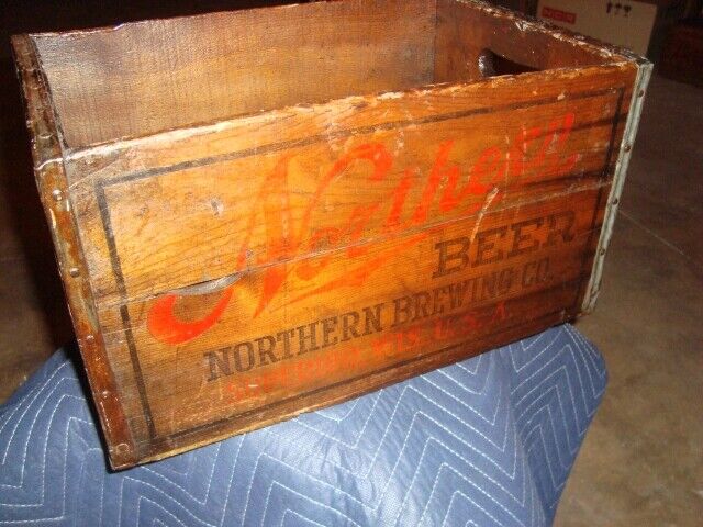 Vintage Northern Brewing Wooden Beer Crate, Superior, Wisconsin
