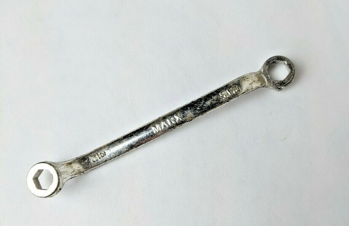 Vintage Marx Miniature Metal  Box End 6-Point Wrench Tool 3/16\
