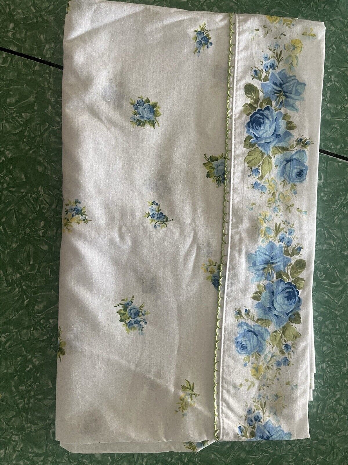 Vintage Floral 70s/80s Twin Flat Sheet