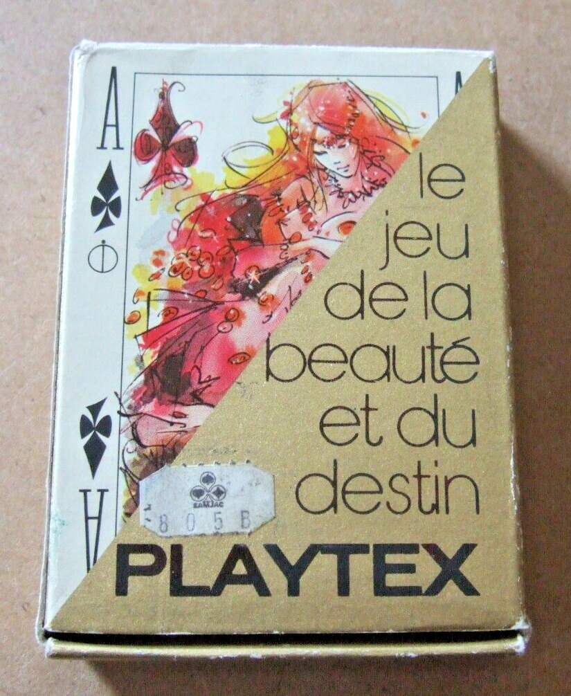 PLAYTEX FORTUNE TELLING CARDS BY B.P. GRIMAUD   LE JEU DE LA BEAUTE ET DU DESTIN
