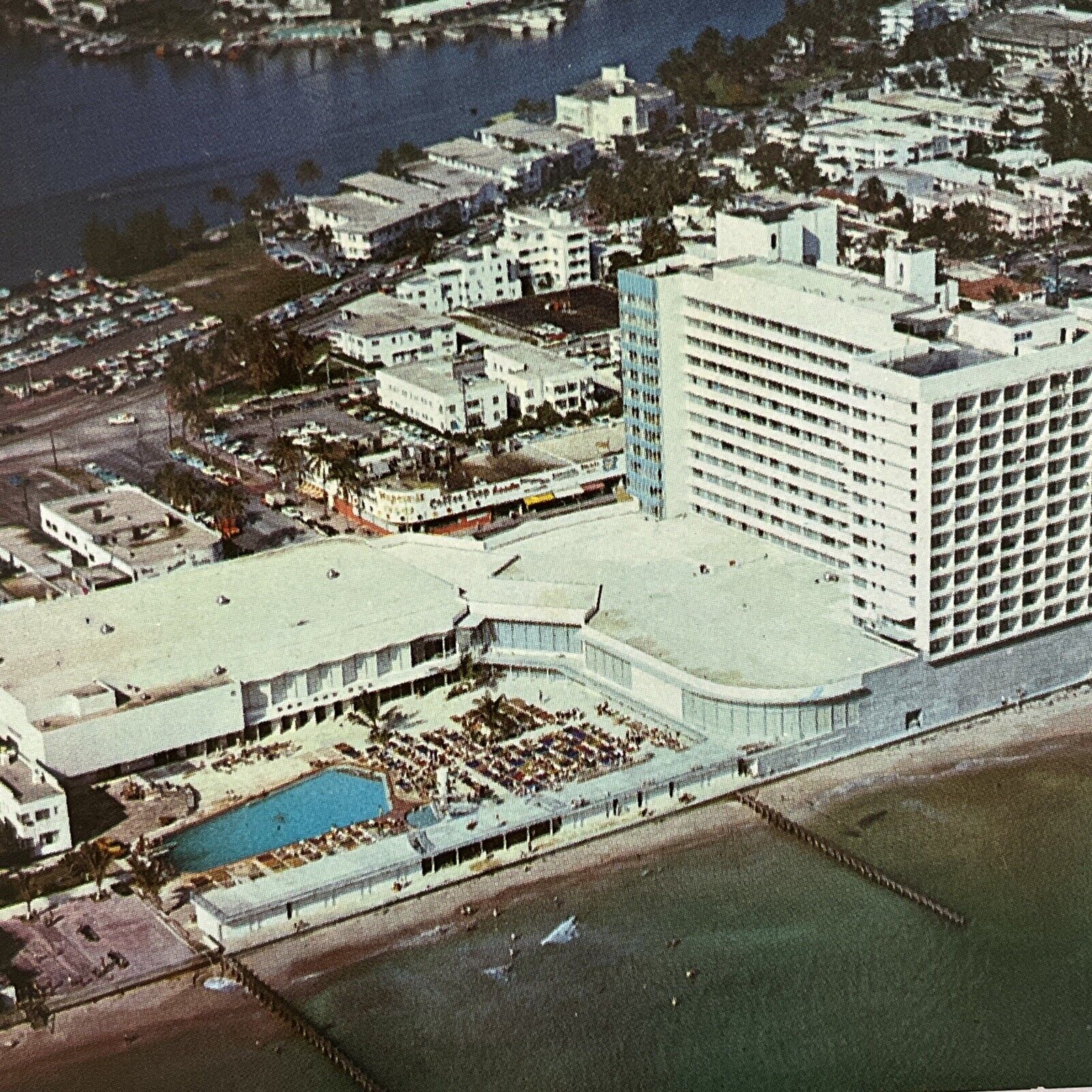 Vintage Postcard Florida Miami Beach Deanville Hotel Cities Nostalgic Novelty ⭐️