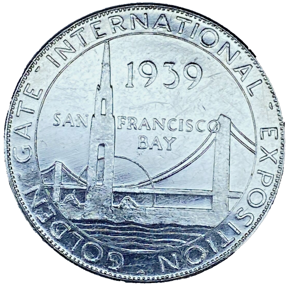 1939 Golden Gate International Exposition 32mm Token SF Bay Ca./Union Pacific RR