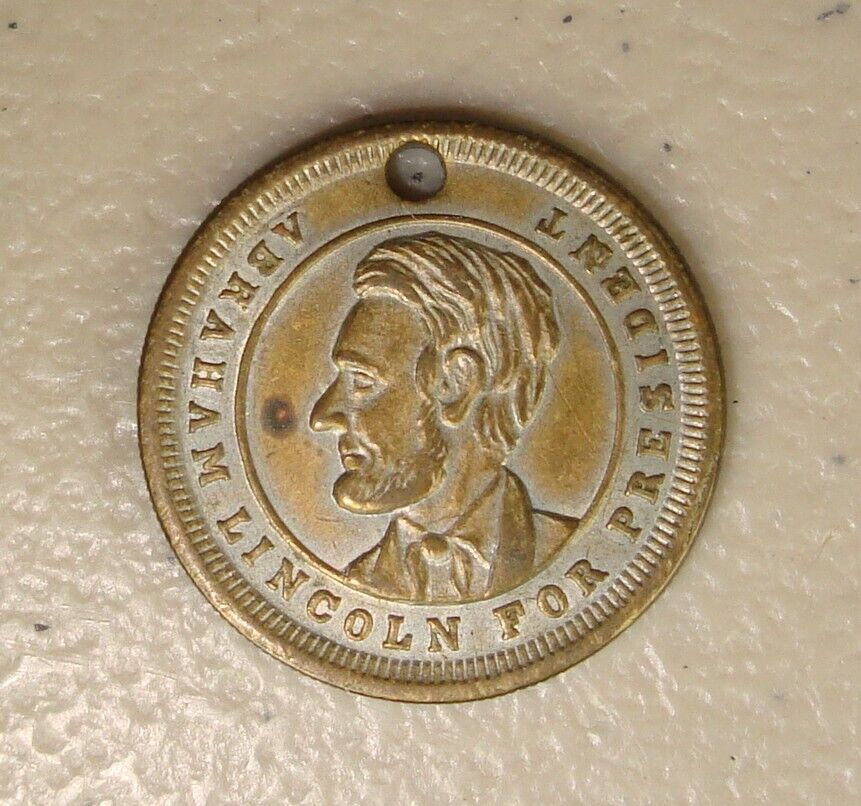 1864 DeWitt-AL 1864-37 Abraham Lincoln Campaign Medal Token AU
