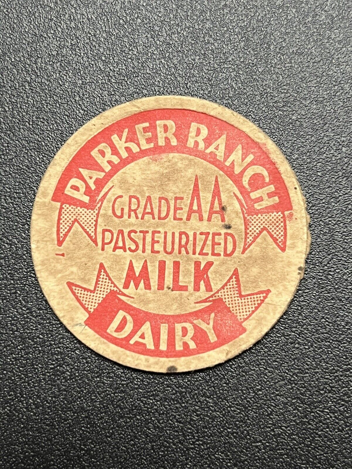 Hawaii Milk Cap - Parker Ranch Dairy Grade AA Pasteurized Milk
