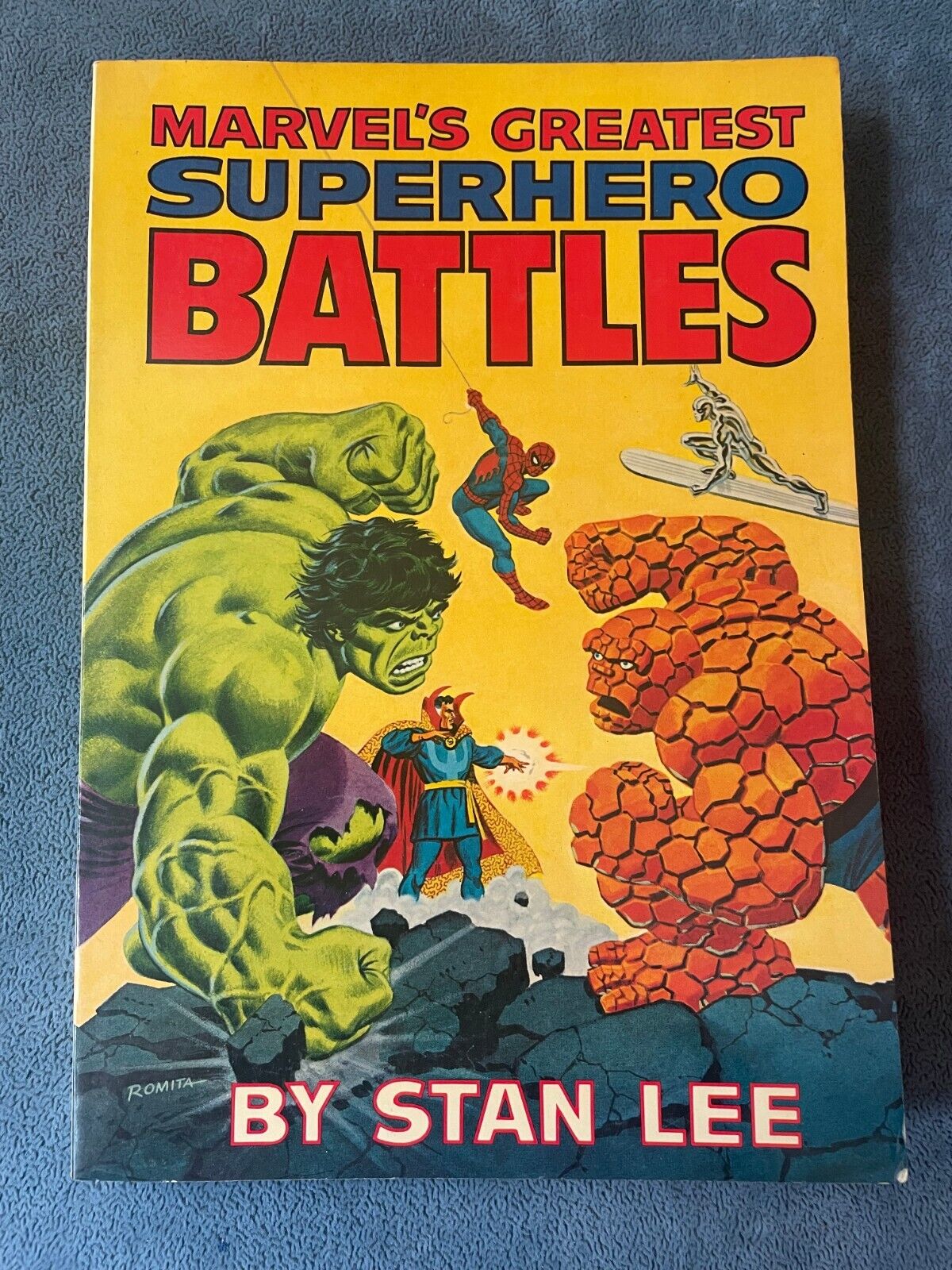 Marvels Greatest Superhero Battles Stan Lee 1978 Softcover Graphic Novel TPB VF