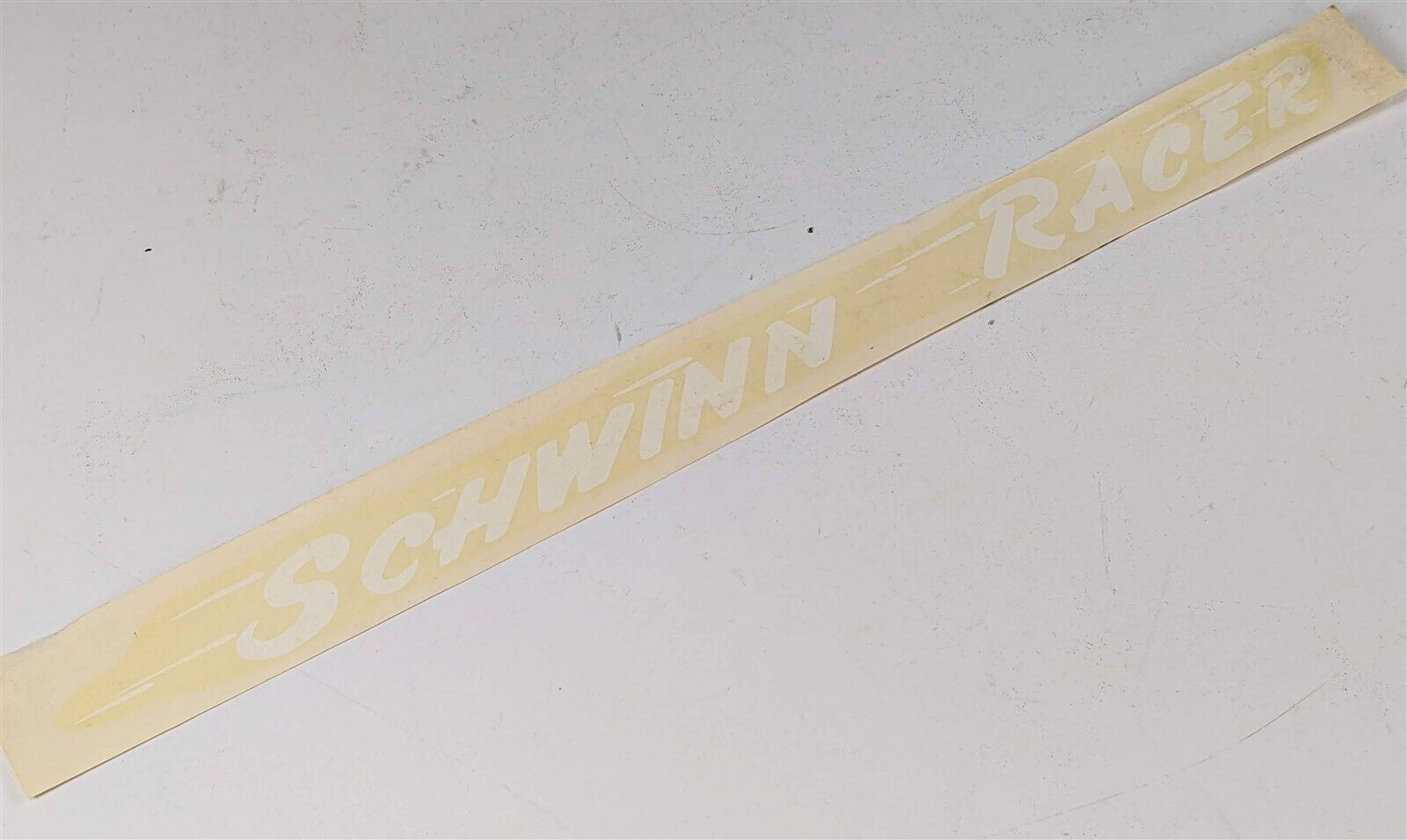 Schwinn Racer White Chainguard Original Water Transfer Decal 1957