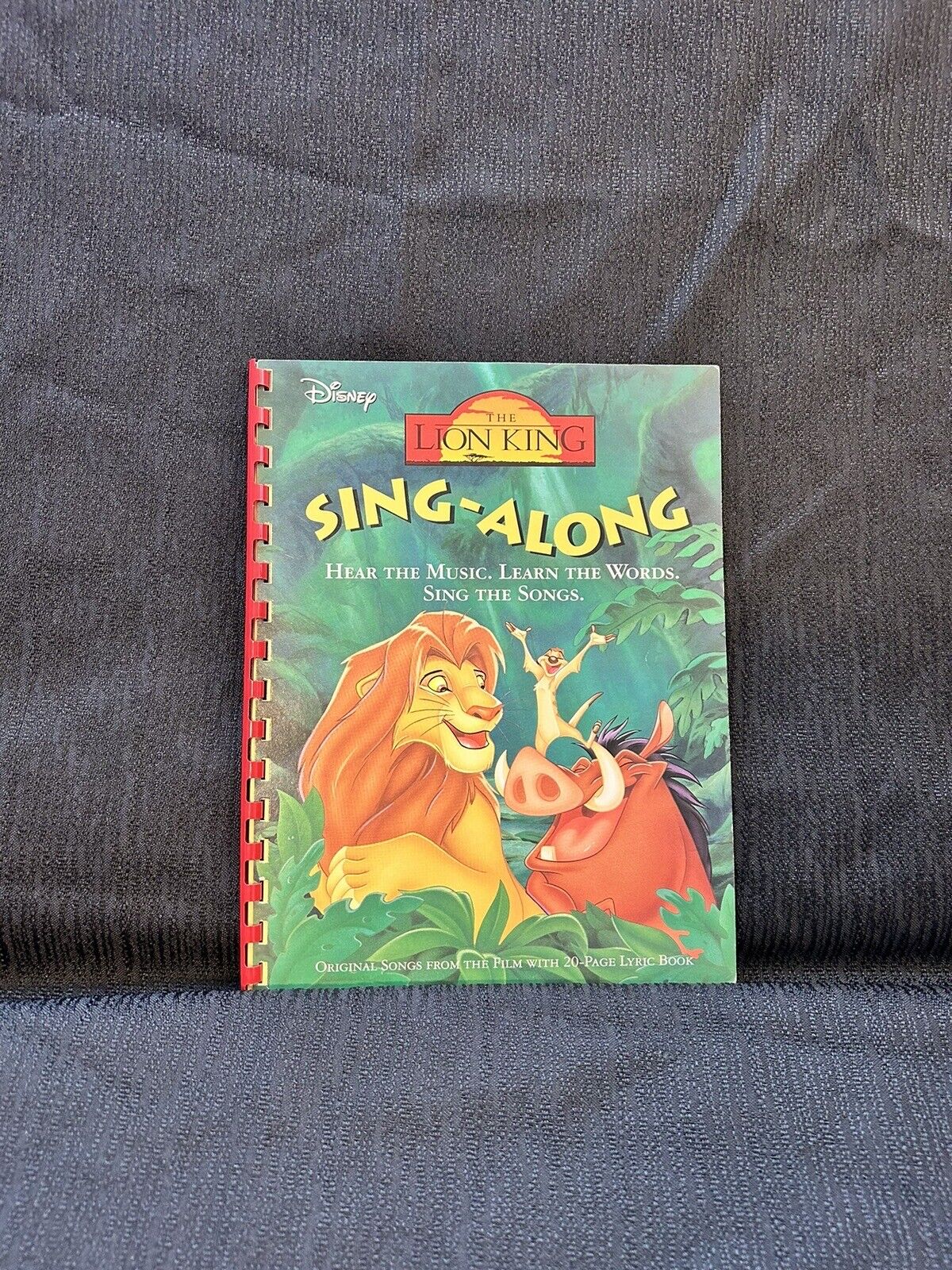 Vintage Disney The Lion King Sing Along Book  1994