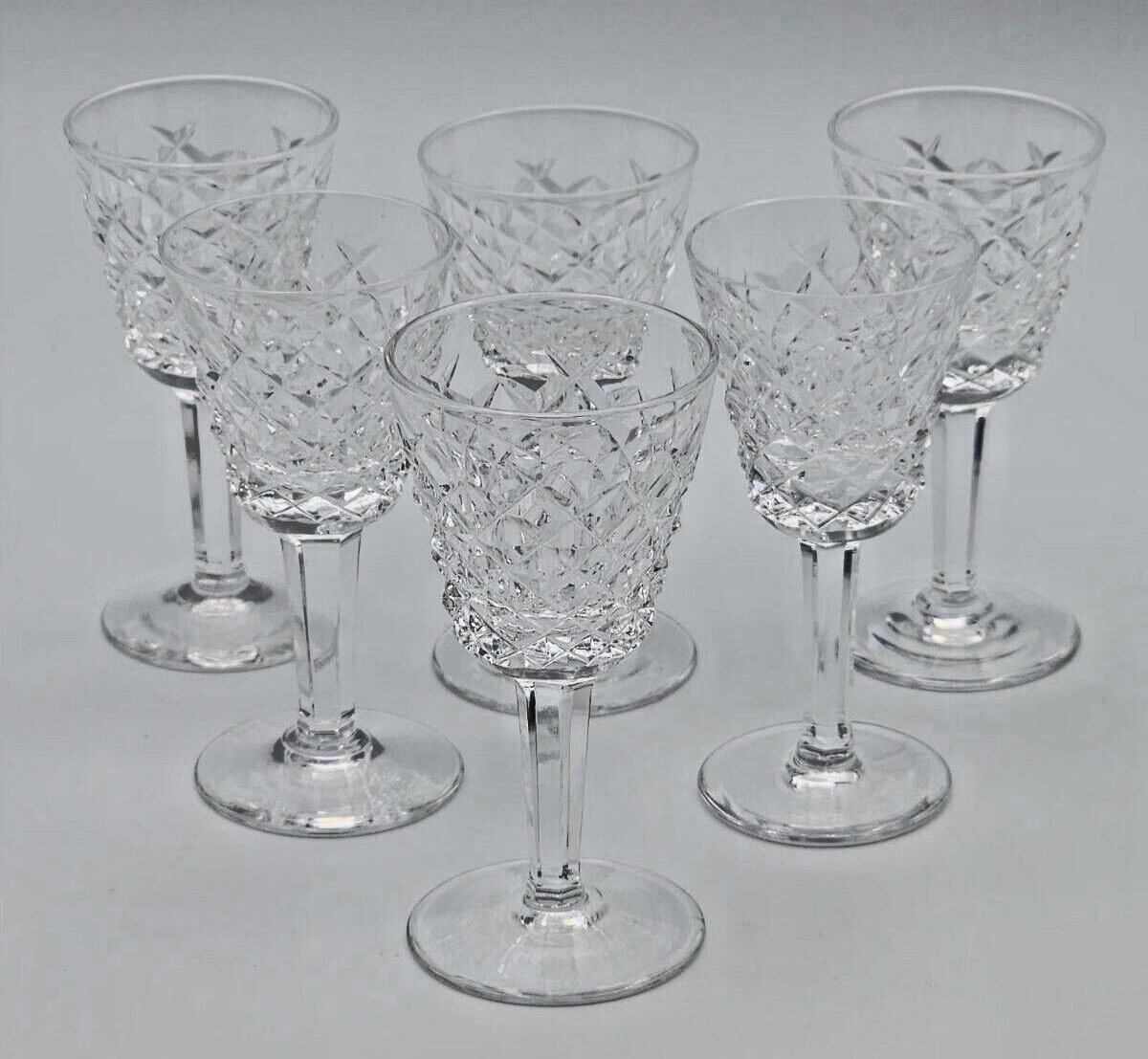 Waterford Alana Liqueur Aperitif Cordial Shot Glasses  ca 3 1/2