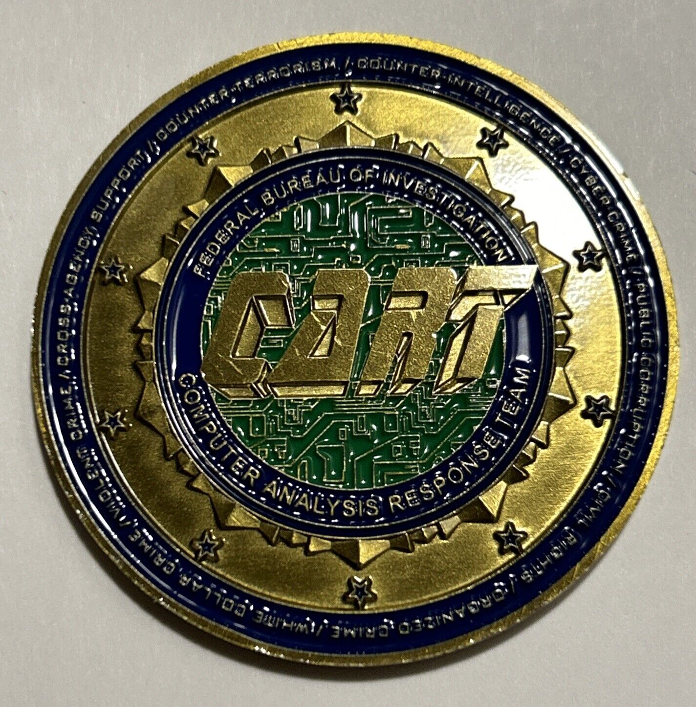 FBI CART Computer Analysis Response Team Challenge Coin