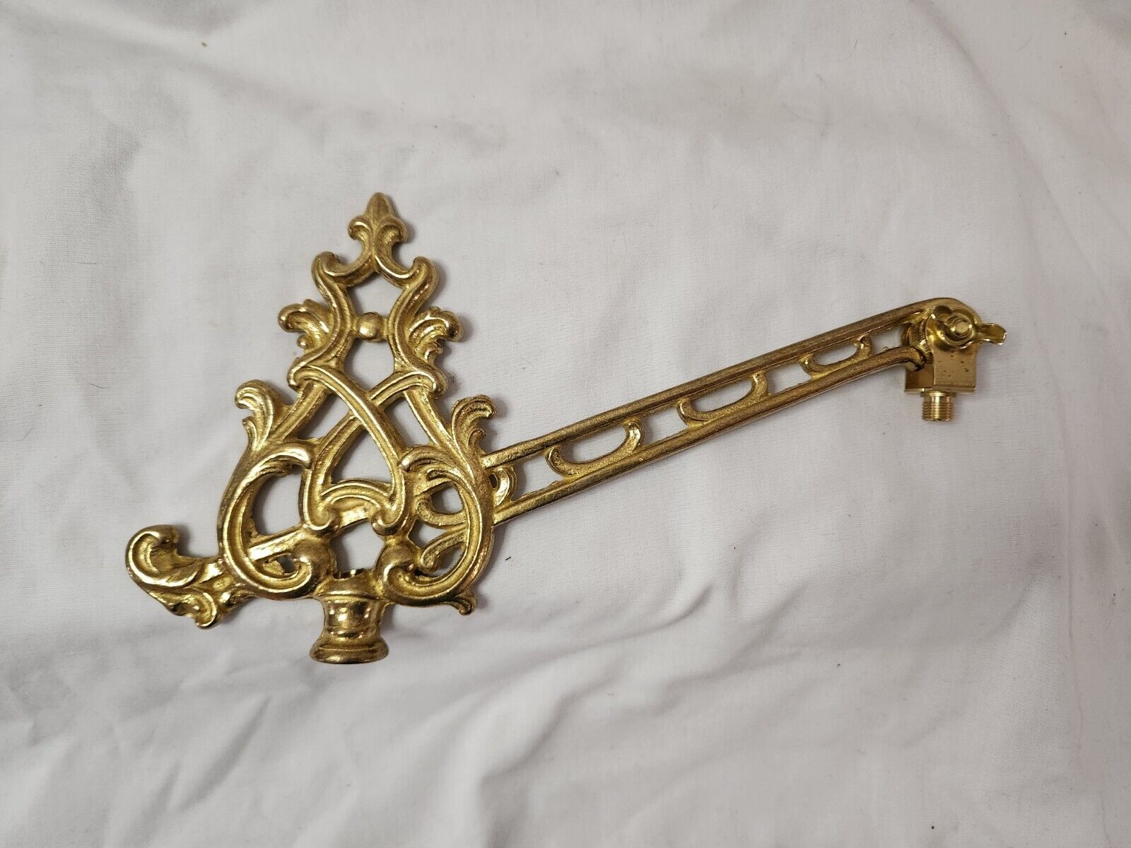 Brass Scroll & Filigree Bridge Arm - Table Lamp Replacement Part