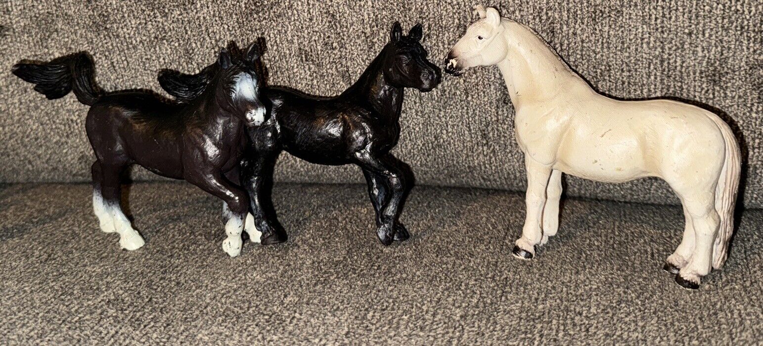 Vintage Schleich Germany Horse Lot Of 3