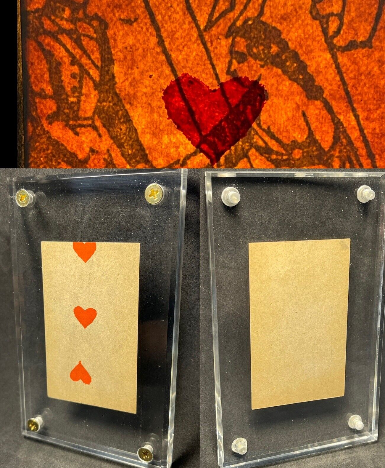 c1840 Historic Transparent Secret Hidden Erotic Image Playing Cards Rare Single