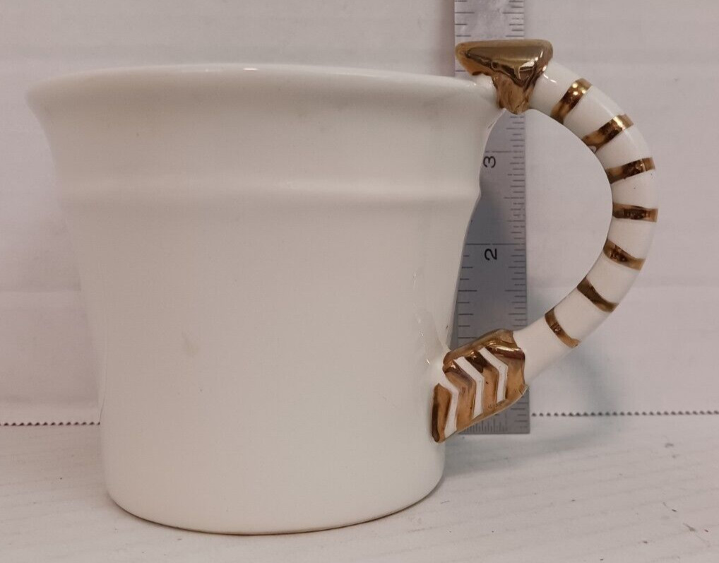 Stephen Brown's Glitterville Studios Hand Painted Coffee Cup Arrow Handle