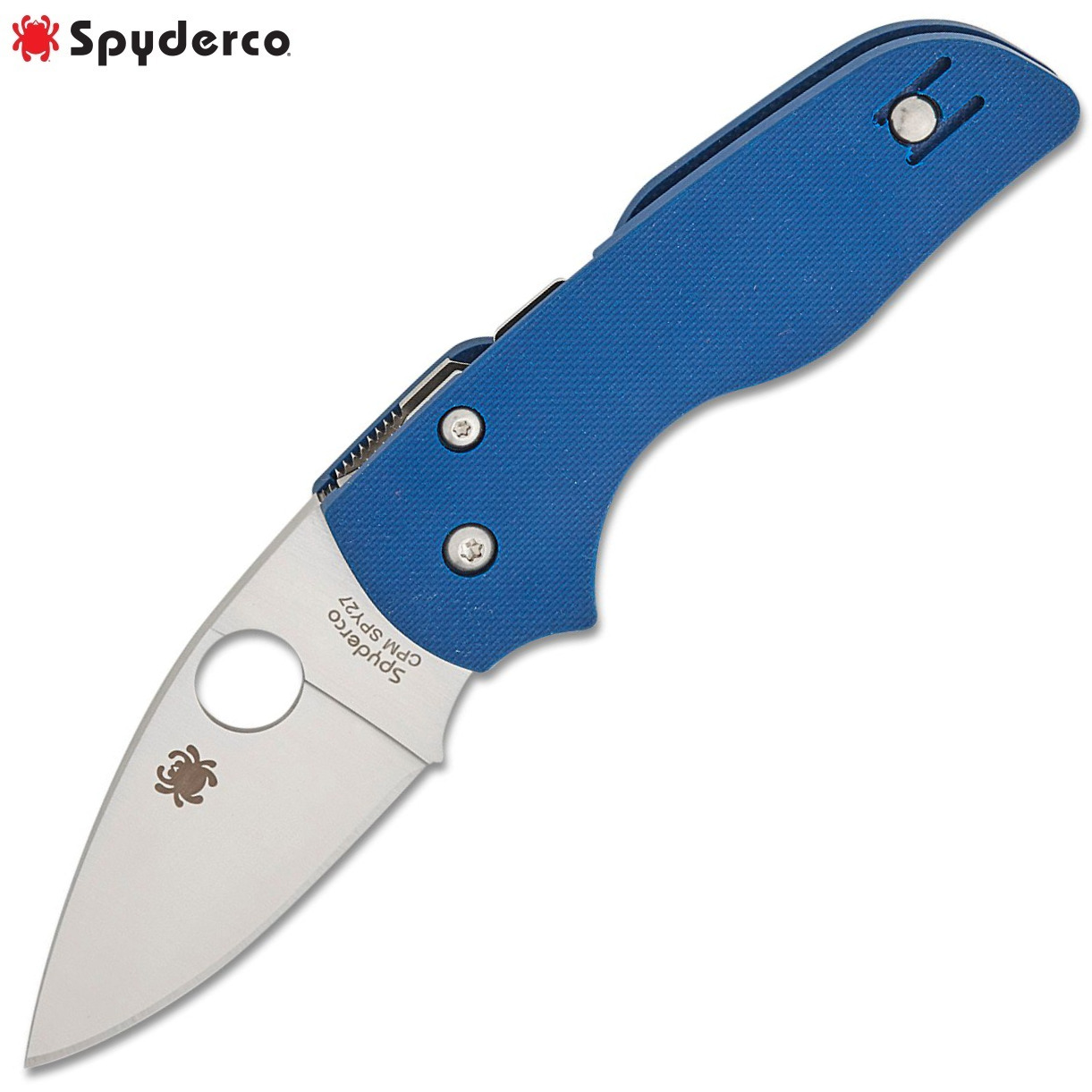 Spyderco Lil Native Compression Lock SPY27 Satin Blade Cobalt Blue G10 C230GPCBL