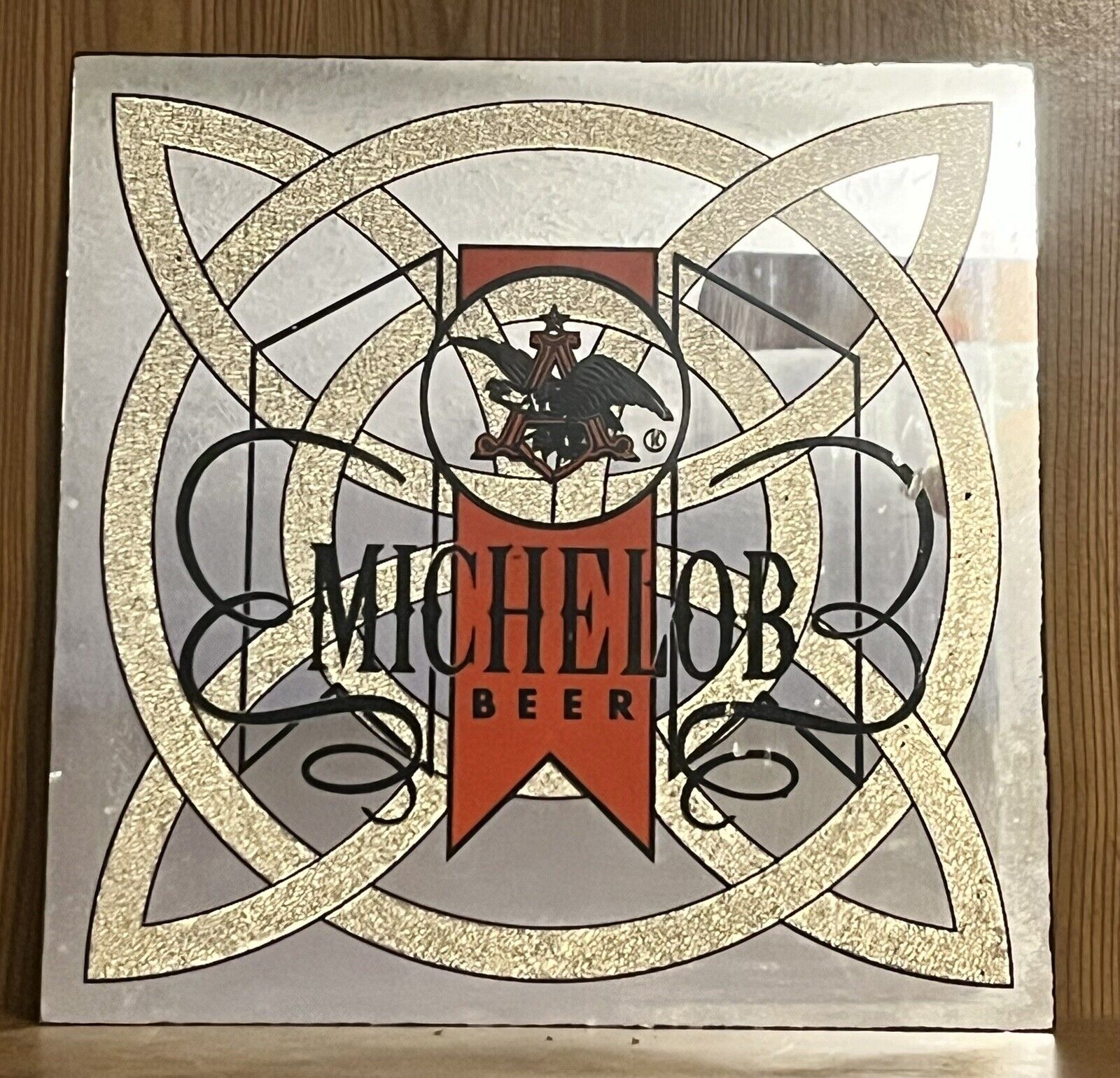 Vintage Michelob Beer Mirror Sign 1970's Anheuser Bush (Would Look Great Framed)