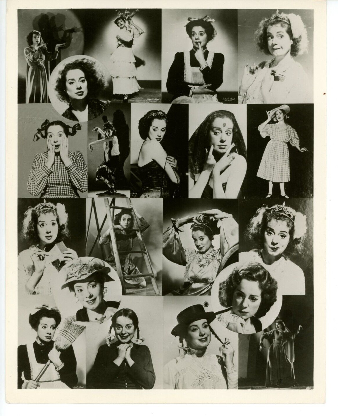 Vintage 8x10 Photo Montage Character Actress Elsa Lanchester