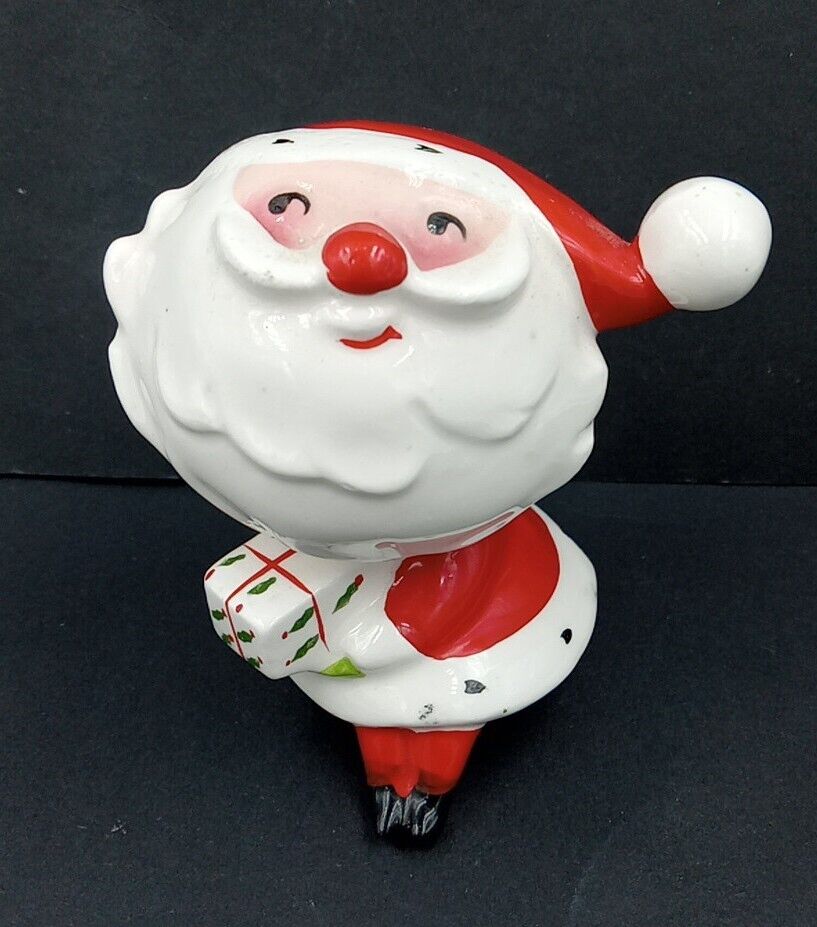 RARE Holt Howard  MAGNETIC Salt Shaker Santa clause W/ Presents 1940’s Kitschy 