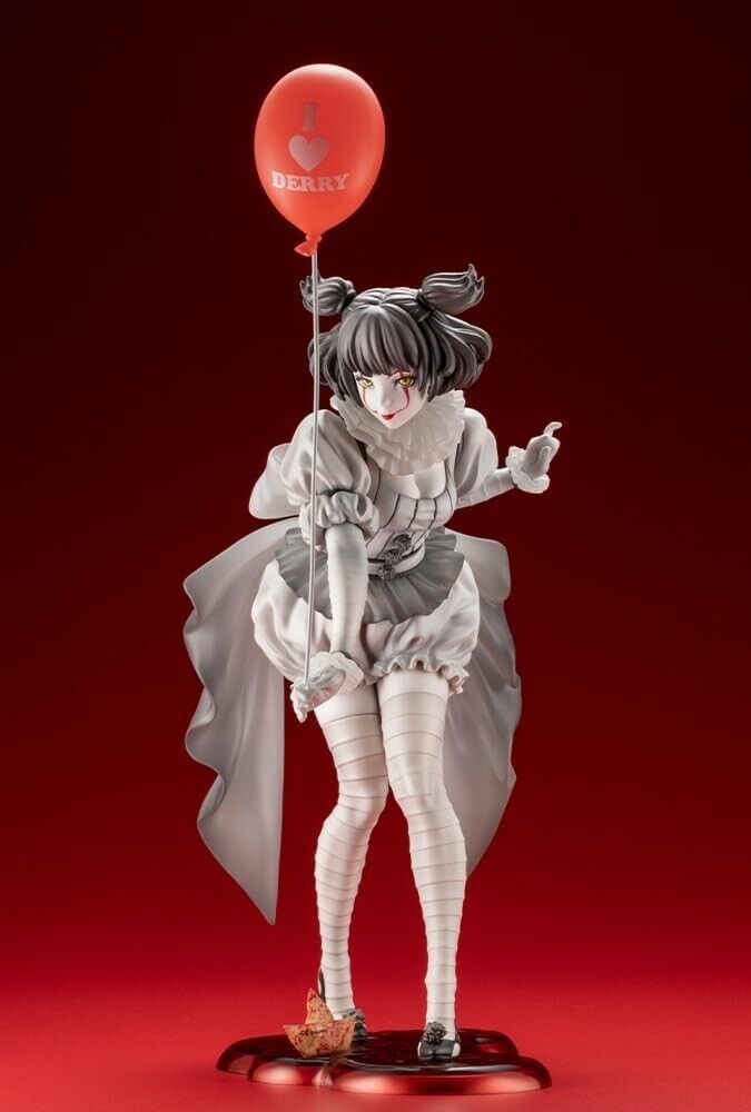 Kotobukiya Bishoujo Horror Pennywise IT 2017 Monochrome Ver Figure Statue SV361