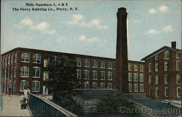 1937 Mills Numbers 1,4&5 The Perry Knitting Co.,NY Wyoming County New York