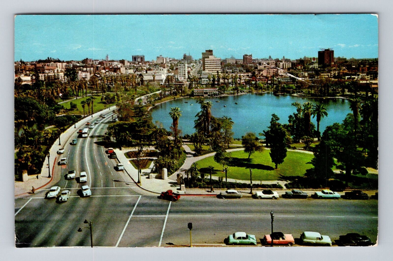 Los Angeles CA-California, General Douglas Arthur Park, Vintage c1959 Postcard