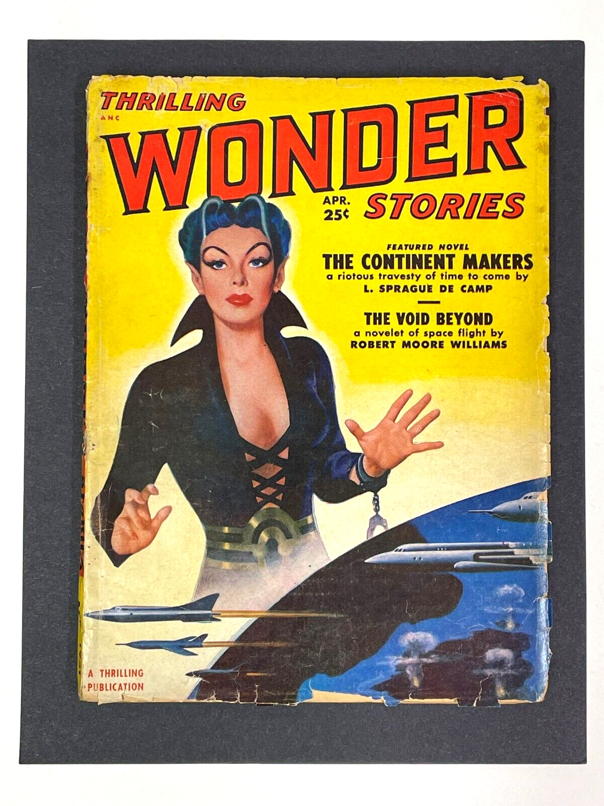 VINTAGE Thrilling Wonder Stories #1 (1951 Standard) VG, complete