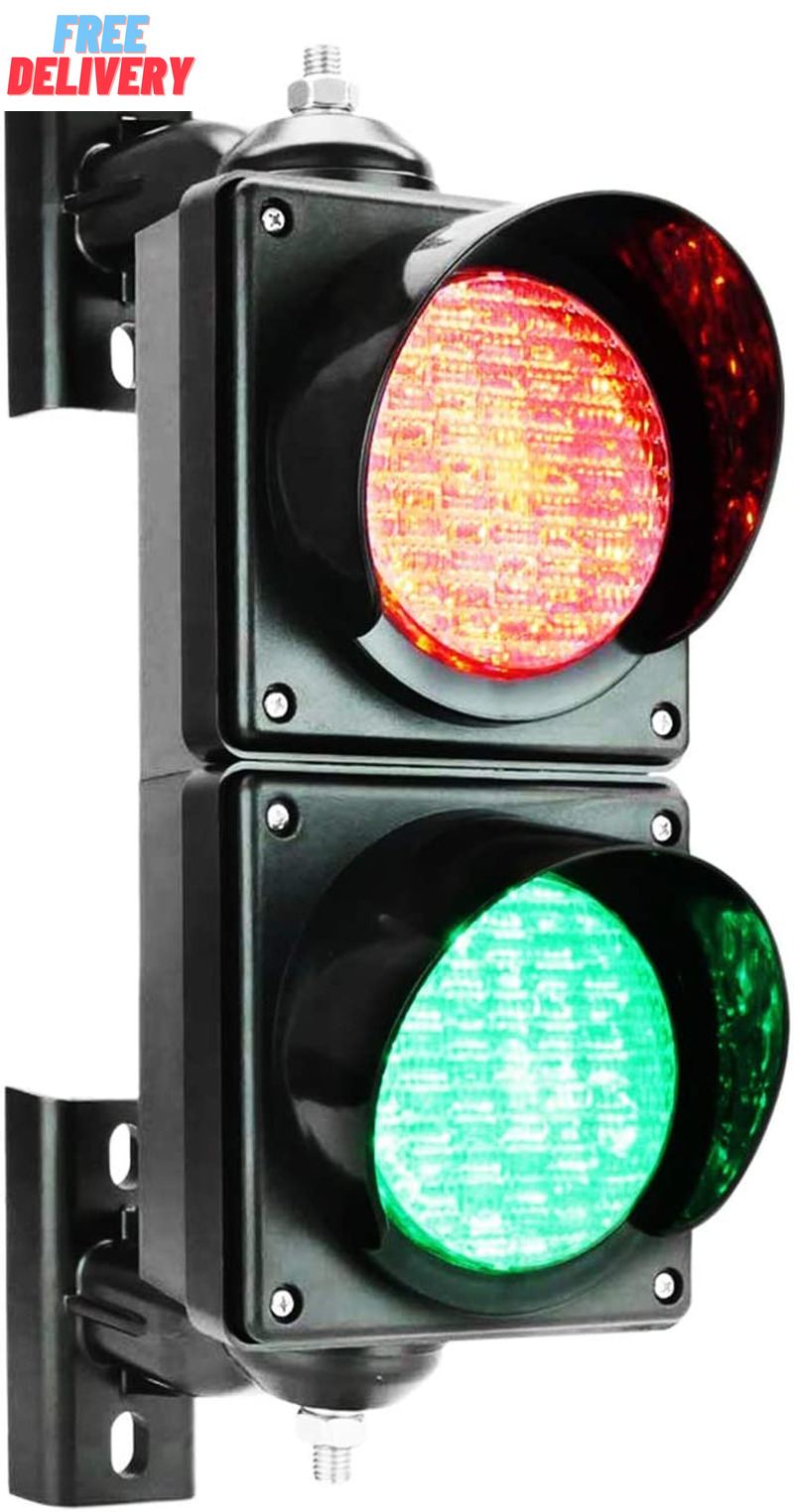 100Mm(4Inch) Traffic Light, AC85-265V Red/Green Stop and Go Light, Led Traffic S