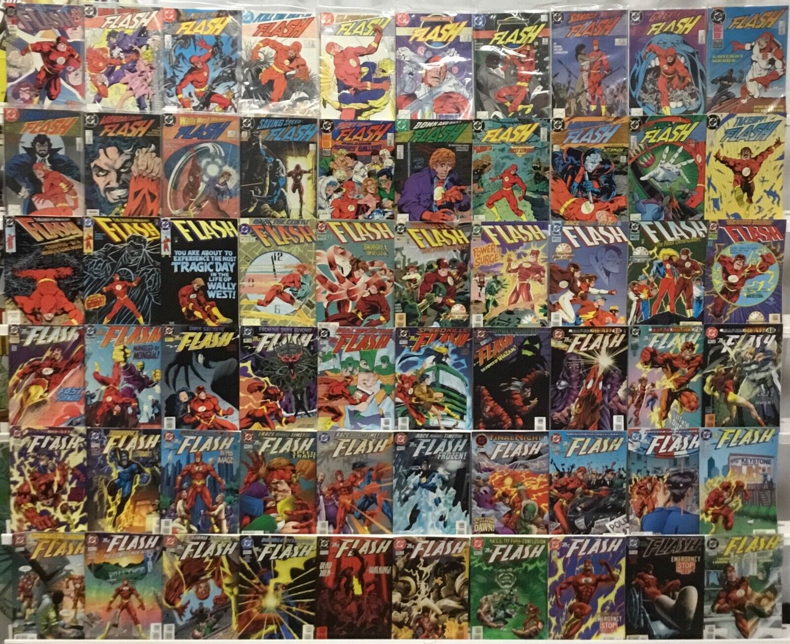 DC Comics - Flash 2nd Series - Comic Book Lot Of 60 Issues