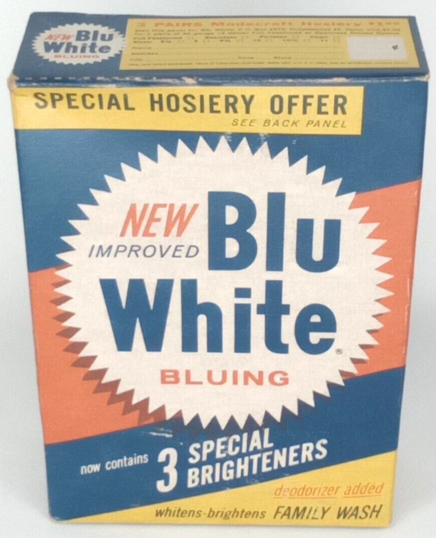 Purex Blu White Bluing Laundry Detergent Sealed 1950s Old Stock Advertisement