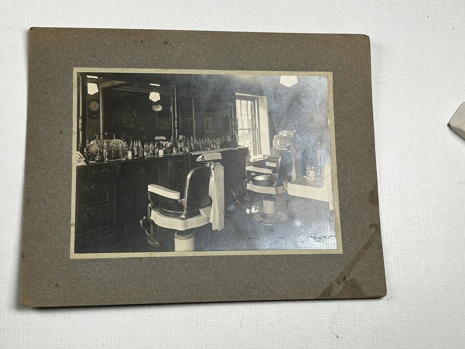 Barber Shop Interior View Occupational Cabinet Photo