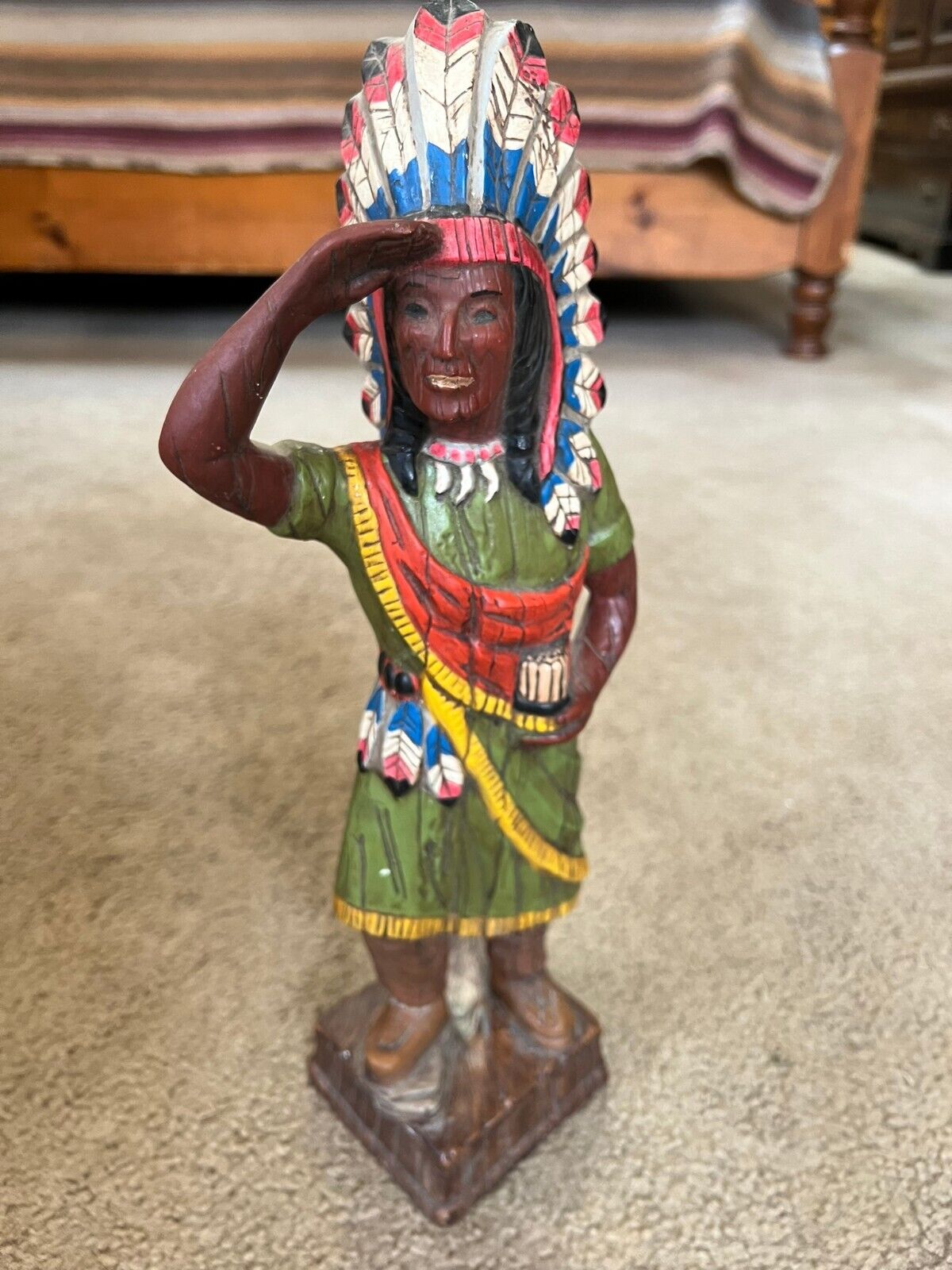 native american indian chief statue