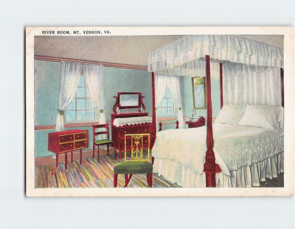 Postcard River Room Mount Vernon Virginia USA