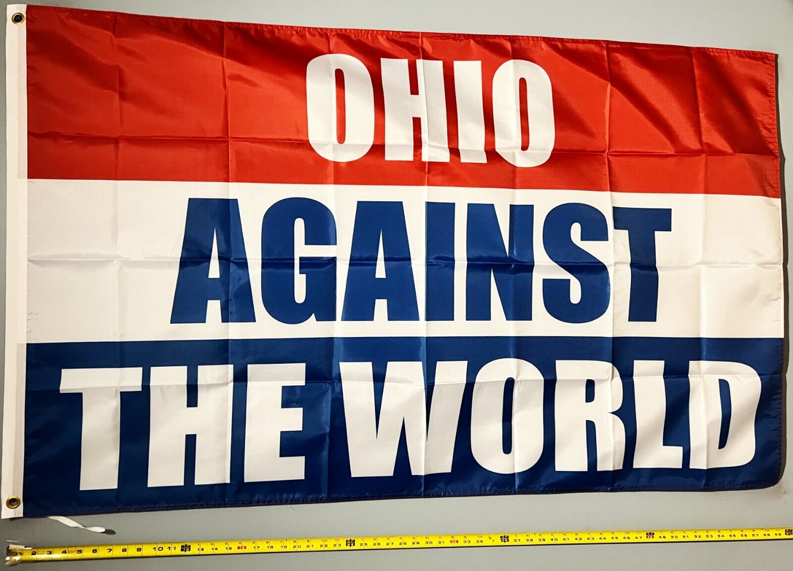 Ohio Against The World FLAG FREE USA SHIP rbb Buckeyes Browns Dorm Beer USA 3x5'