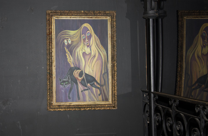 Disney World Opera Glasses Lady Haunted Mansion Sinister 11 Giclee 50th Rare \'71
