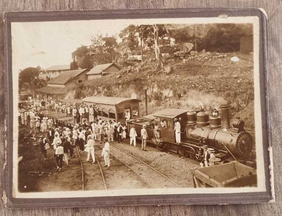 RARE BALDWIN LOCOMOTIVE WORKS SANTIAGO CUBA RAILROAD CABINET 1880s PHOTO  60