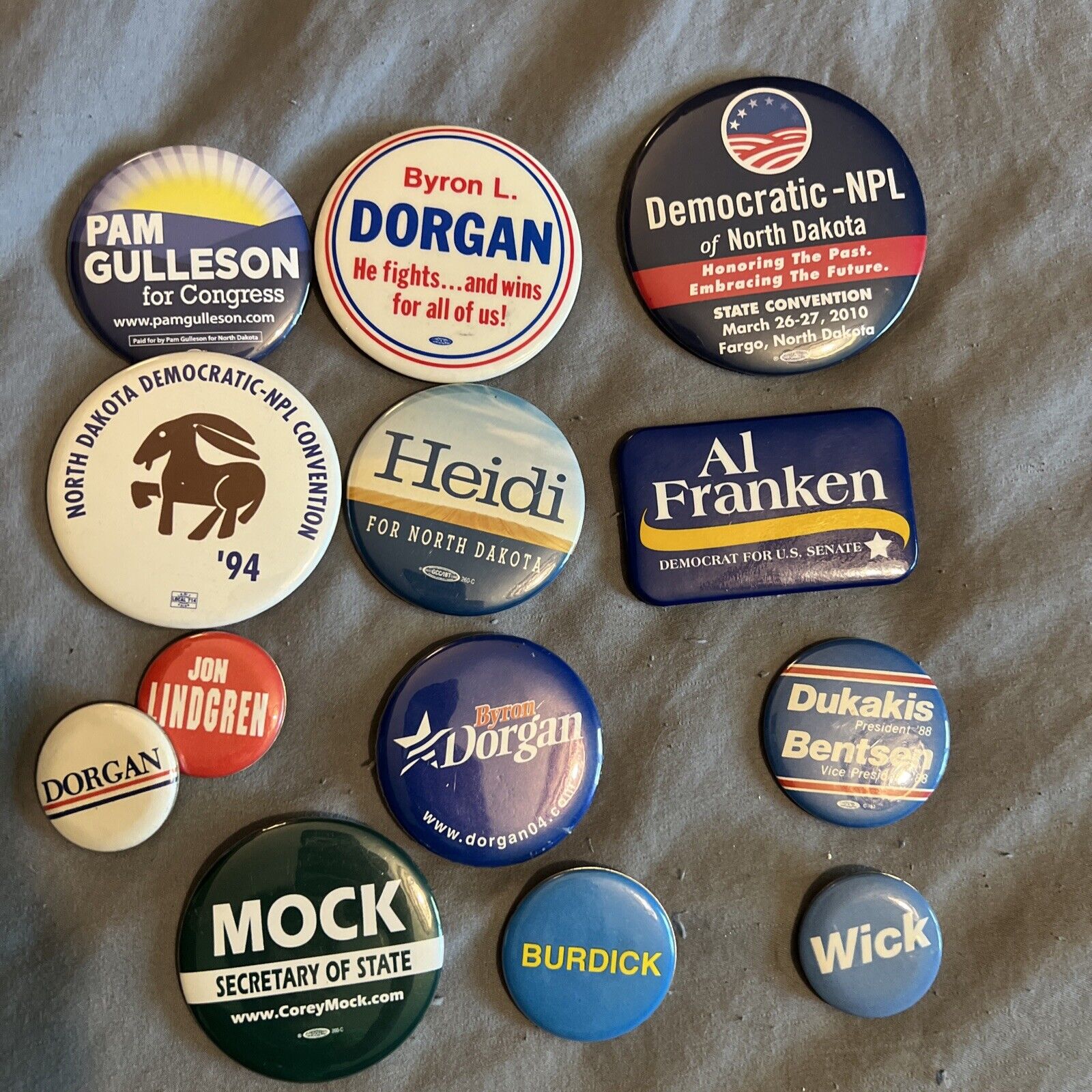 Vintage Democrat Pins Lot Of 13
