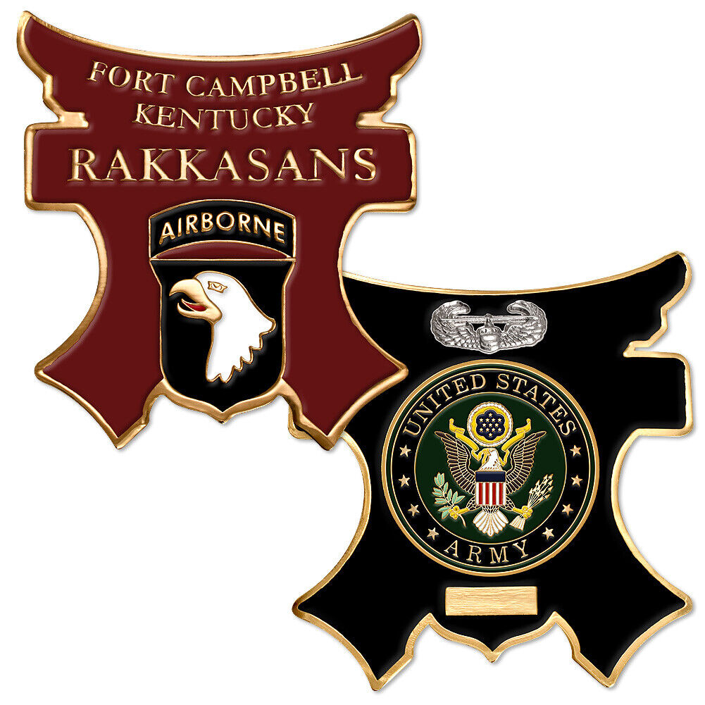NEW U.S. Army Fort Campbell, KY Rakkasans Challenge Coin.