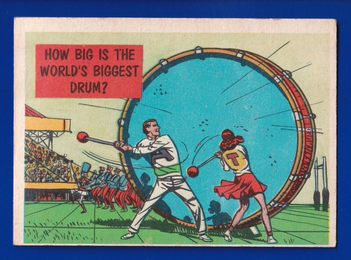BIGGEST DRUM 1961 TOPPS ISOLATION BOOTH #75 EXCELLENT (OC) NO CREASES